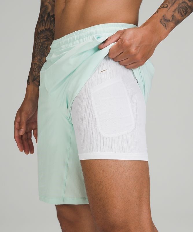 Lululemon Pace Breaker Short 9 Lined Shorts Herr Mintgröna | IFEG-69380