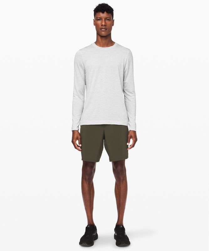 Lululemon Pace Breaker Short 9 Lined Shorts Herr Mörkolivgröna | CVYF-01632