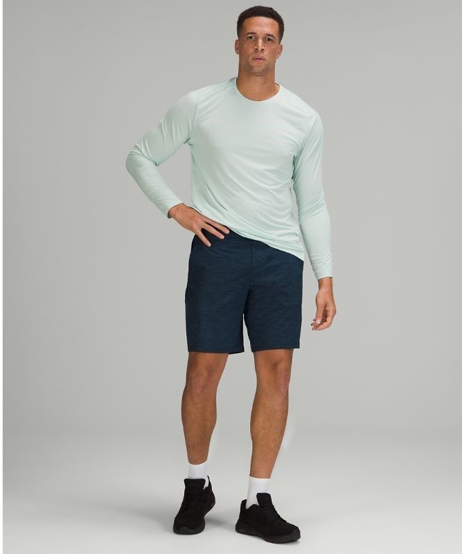 Lululemon Pace Breaker Short 9 Lined Shorts Herr Blå Marinblå | SXYM-71384