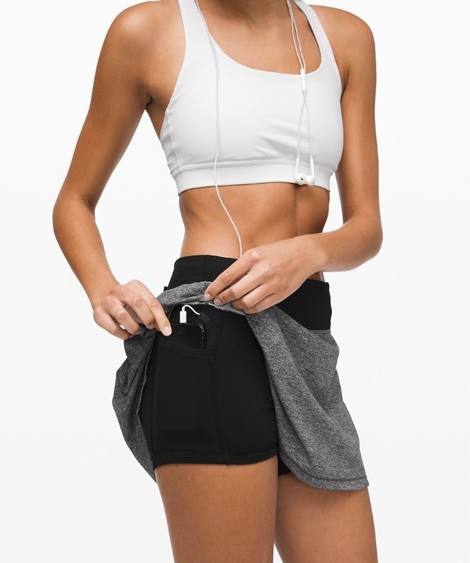 Lululemon Pace Rival MR Skirt Long Kjolar Dam Olika Färger Svarta Svarta | FGHJ-59721
