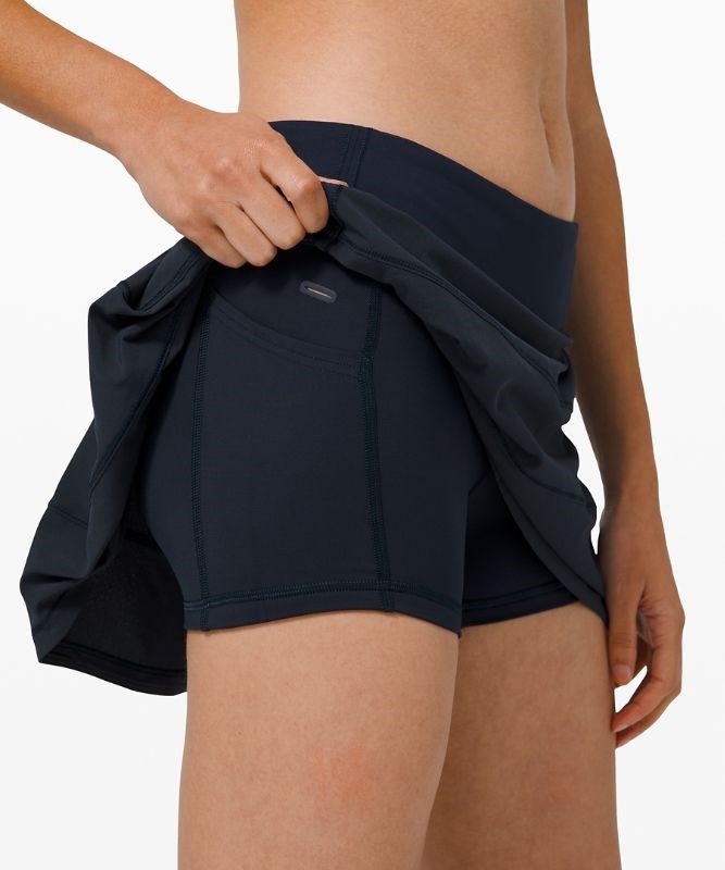 Lululemon Pace Rival Mid-Rise Skirt 15 Length Kjolar Dam Marinblå | PSTL-92647