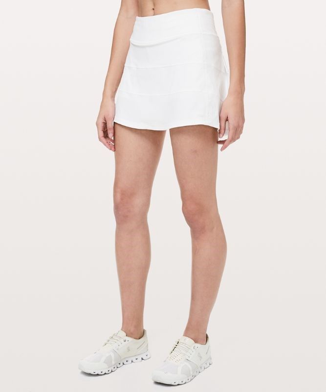 Lululemon Pace Rival Mid-Rise Skirt 15 Length Kjolar Dam Vita | JWYD-31207