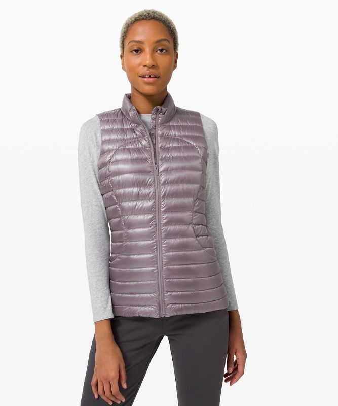 Lululemon Pack it Down Vest Shine Jackor Dam Lunar Rock | WRFJ-97820