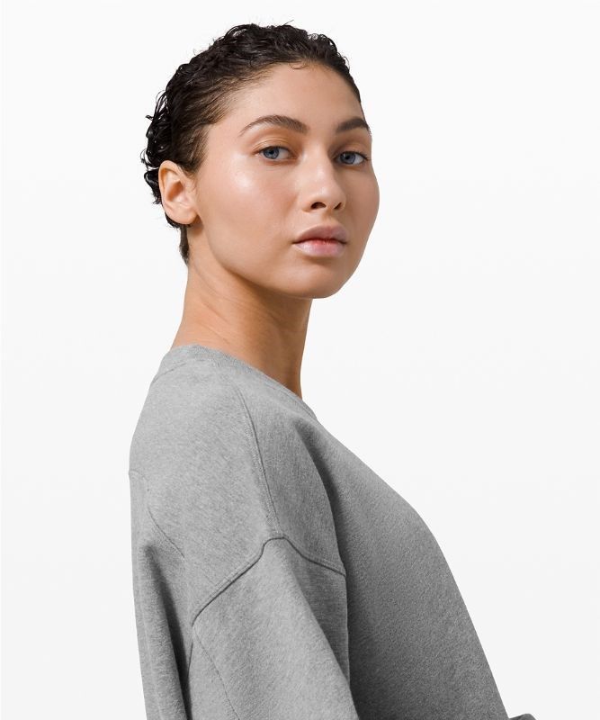 Lululemon Perfectly Oversized Crew Tröjor Dam Grå | REBV-84915