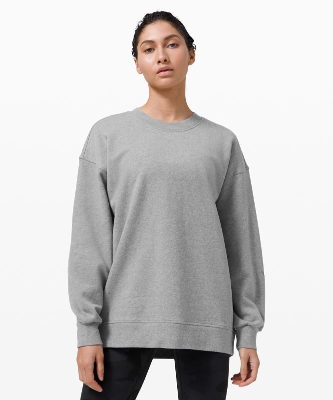 Lululemon Perfectly Oversized Crew Tröjor Dam Grå | REBV-84915