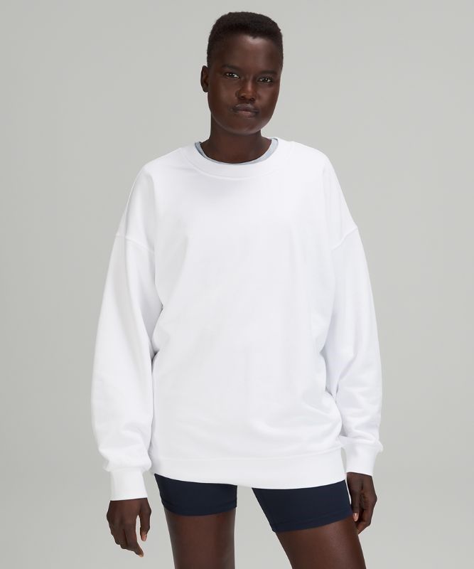 Lululemon Perfectly Oversized Crew Tröjor Dam Vita | JYAP-48051
