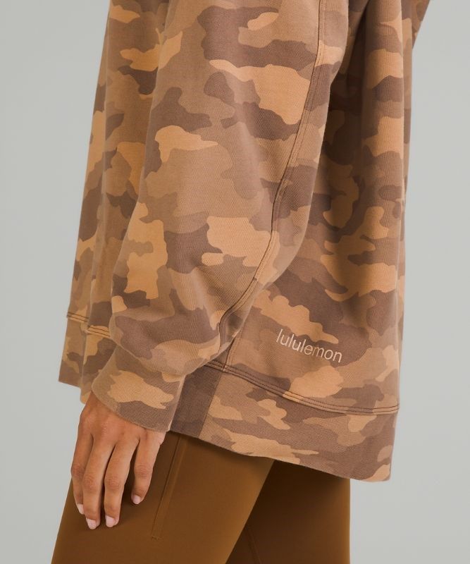 Lululemon Perfectly Oversized Crew Tröjor Dam Camo Beige Olika Färger | IKPY-49108
