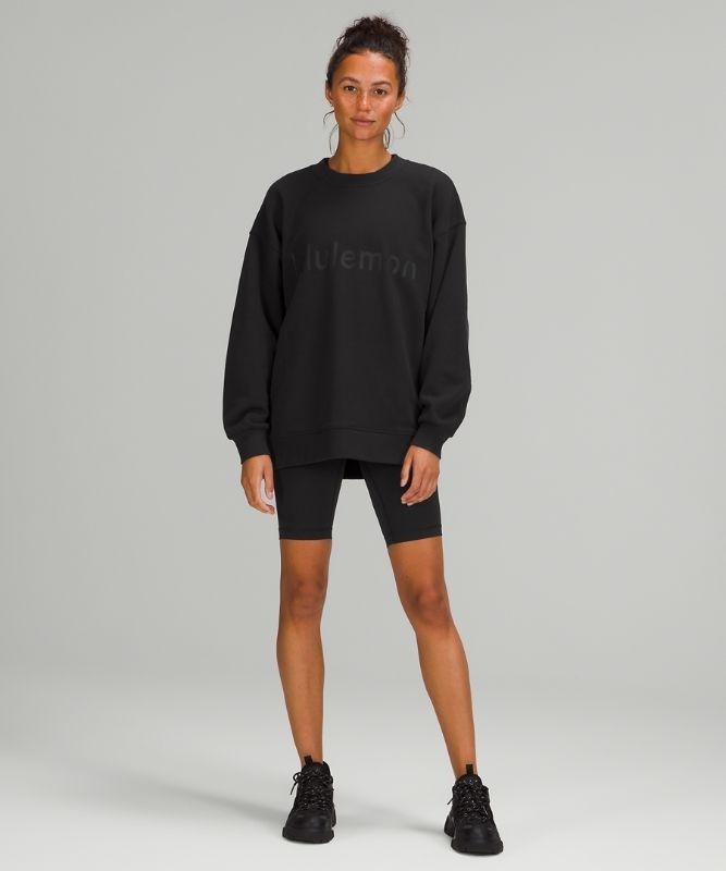 Lululemon Perfectly Oversized Crew Tröjor Dam Svarta | GPMQ-09146