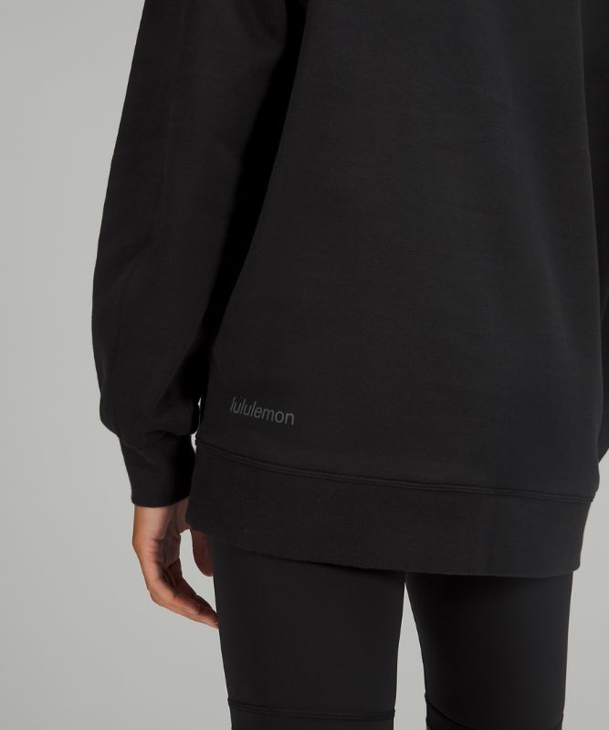 Lululemon Perfectly Oversized Crew Tröjor Dam Svarta | GPMQ-09146