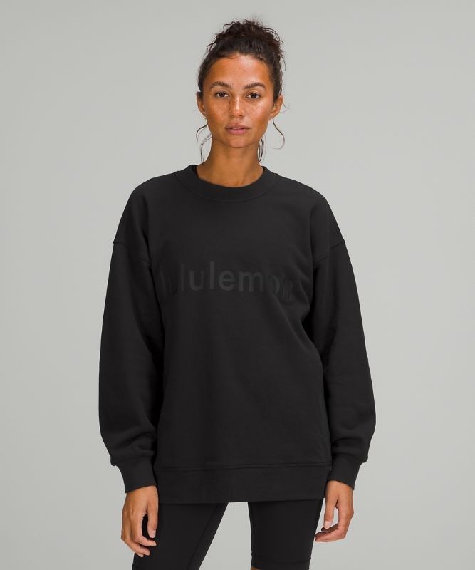Lululemon Perfectly Oversized Crew Tröjor Dam Svarta | GPMQ-09146