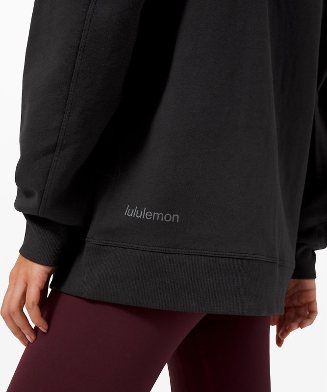 Lululemon Perfectly Oversized Crew Tröjor Dam Svarta | BWAZ-20475