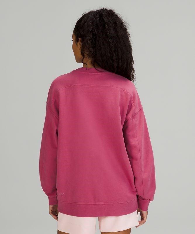 Lululemon Perfectly Oversized Crew Tröjor Dam Rosa | ZPKF-30187