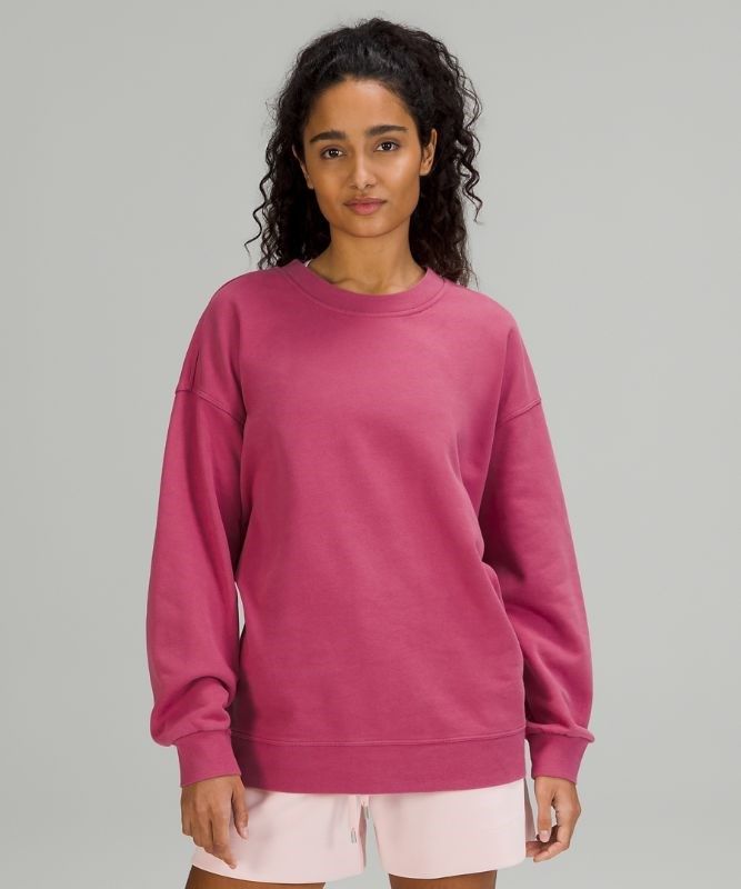 Lululemon Perfectly Oversized Crew Tröjor Dam Rosa | ZPKF-30187