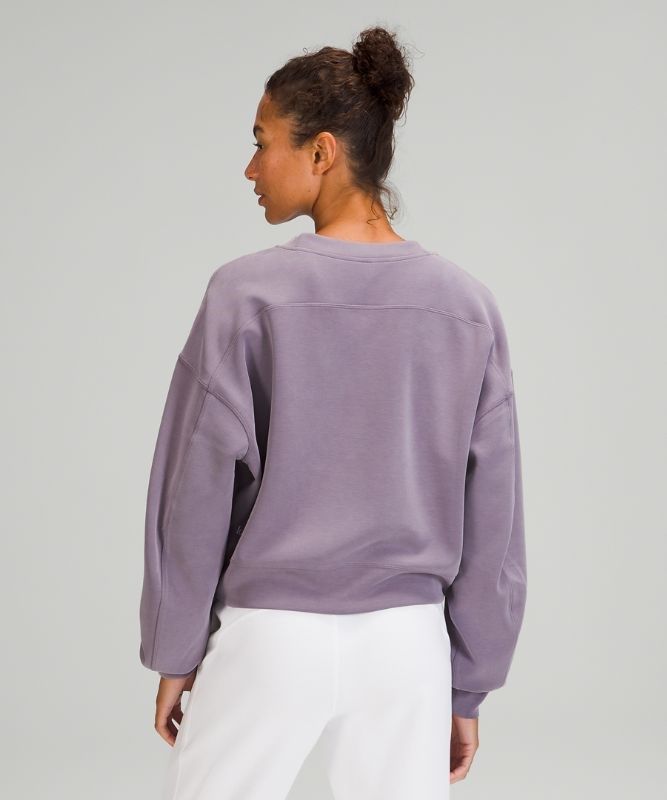 Lululemon Perfectly Oversized Cropped Crew Softstreme Tröjor Dam Lavendel | SCGQ-53164