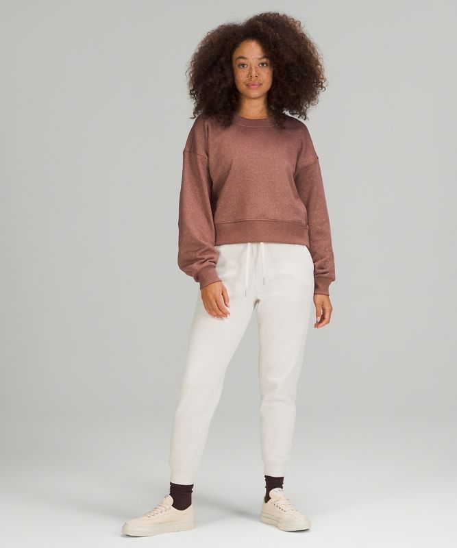 Lululemon Perfectly Oversized Cropped Crew Softstreme Tröjor Dam Smoky Topaz | NTWG-93816