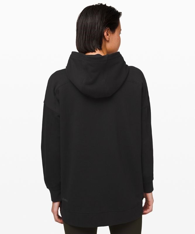 Lululemon Perfectly Oversized Hoodie Hoodie Dam Svarta | UOAS-83640