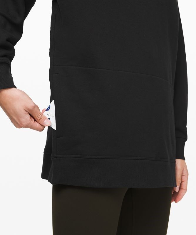 Lululemon Perfectly Oversized Hoodie Hoodie Dam Svarta | UOAS-83640
