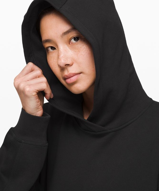 Lululemon Perfectly Oversized Hoodie Hoodie Dam Svarta | UOAS-83640