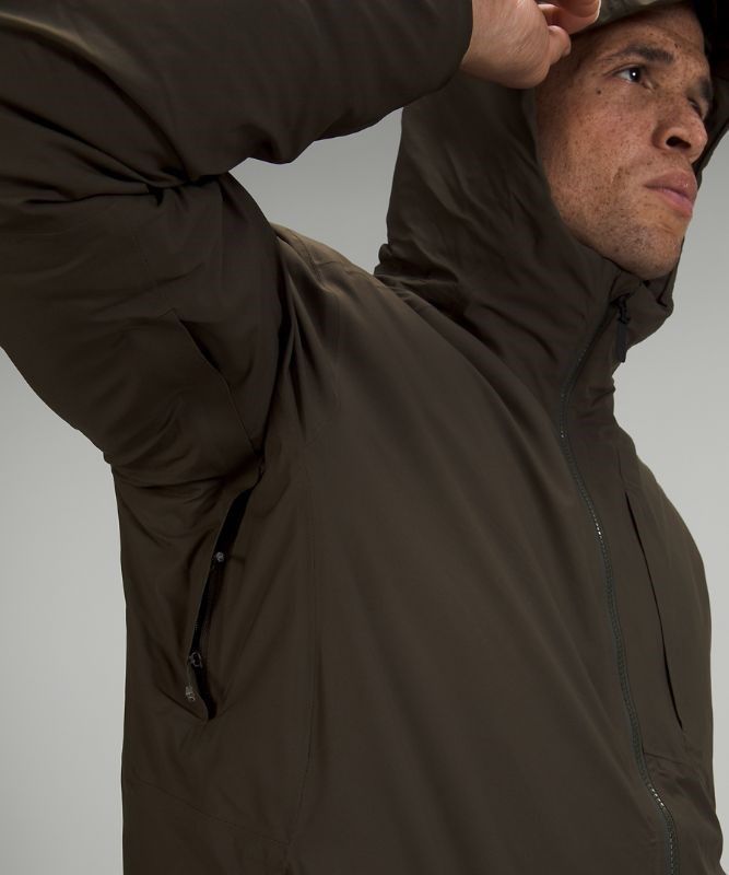 Lululemon Pinnacle Warmth Jacket Jackor Herr Mörkolivgröna | ECPO-02874