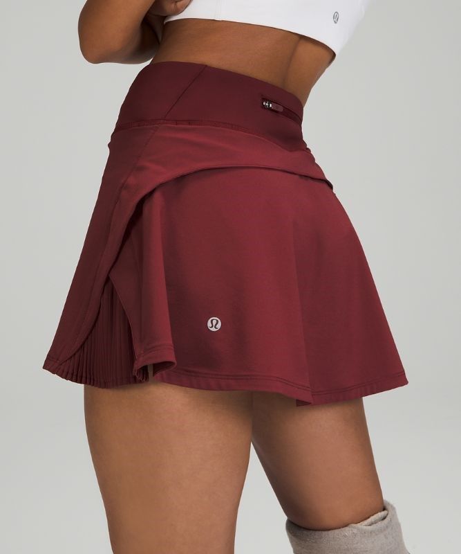 Lululemon Play Off the Pleats Skirt Kjolar Dam Röda Vinröda | DCGV-32067