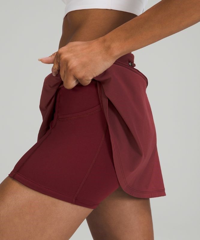 Lululemon Play Off the Pleats Skirt Kjolar Dam Röda Vinröda | DCGV-32067