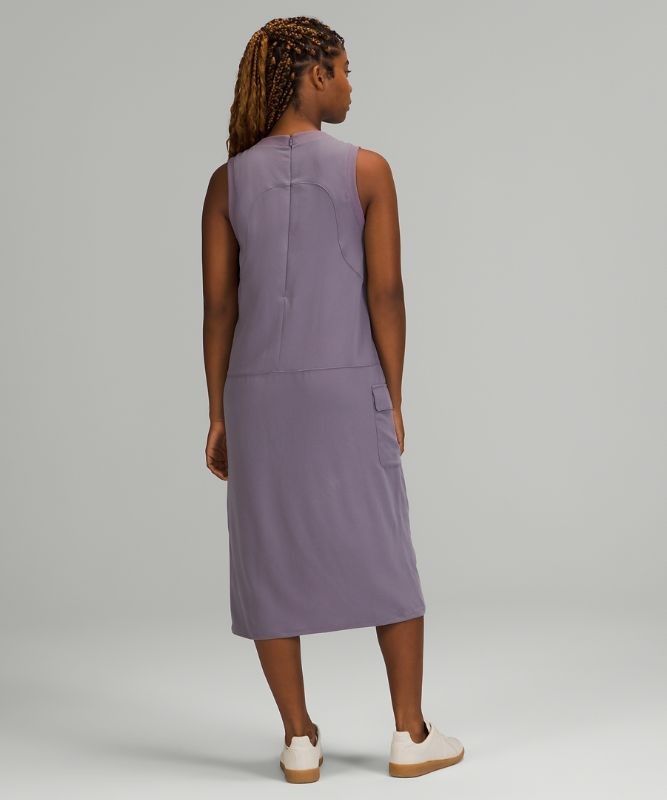 Lululemon Pocketed Drop-Waist Midi Dress Klänning Dam Lavendel | IQFR-24683