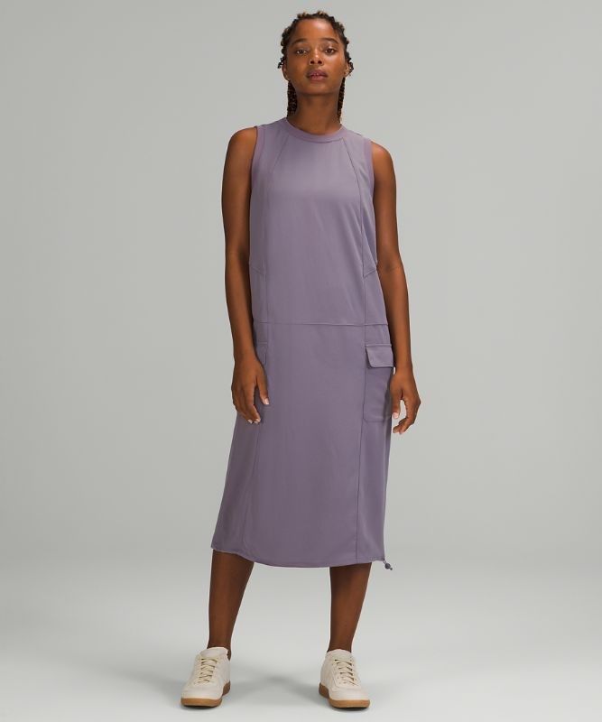 Lululemon Pocketed Drop-Waist Midi Dress Klänning Dam Lavendel | IQFR-24683