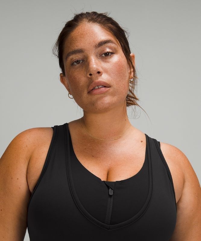 Lululemon Power Pivot Tank Top Everlux Blast Dam Svarta | QBJW-23679