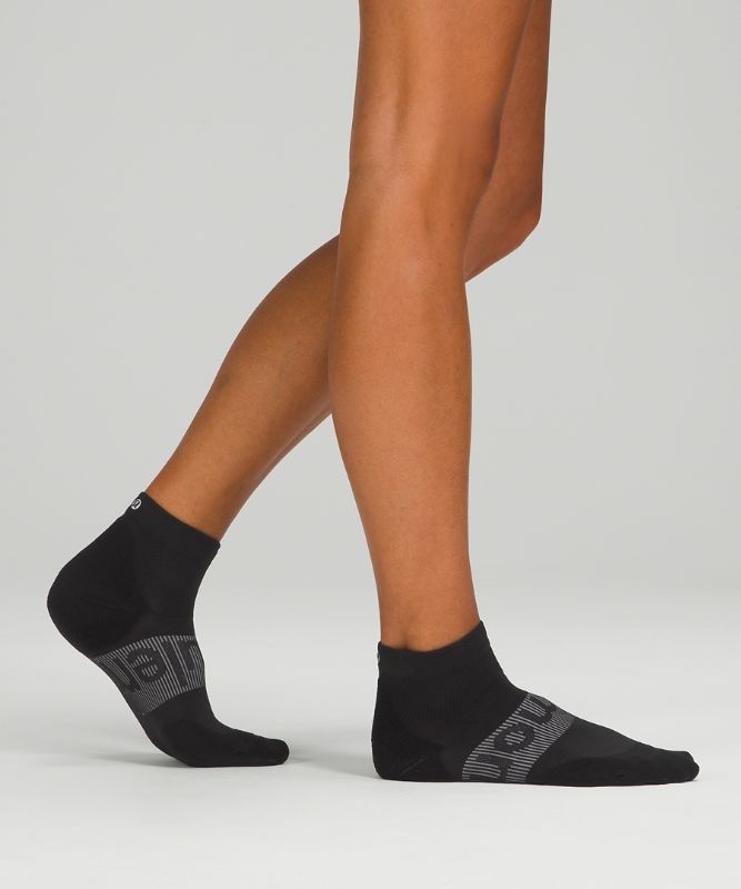 Lululemon Power Stride Ankle Sock 3 Pack Strumpor Accessories Svarta | YLSG-87523