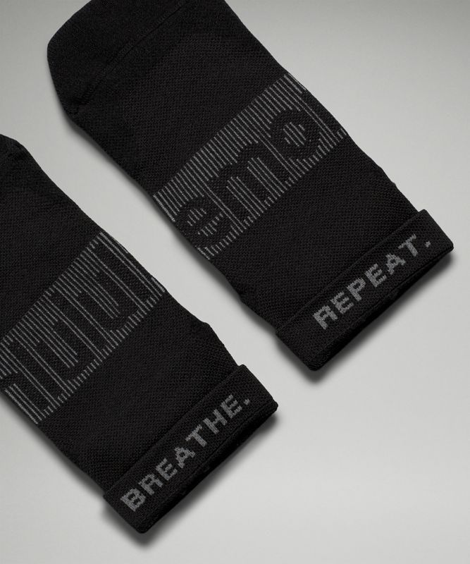 Lululemon Power Stride Ankle Sock 3 Pack Strumpor Accessories Svarta | YLSG-87523