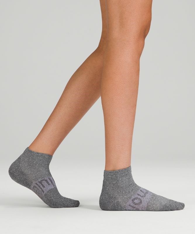 Lululemon Power Stride Ankle Sock 3 Pack Strumpor Accessories Grå Grå Grå | GBDA-58397