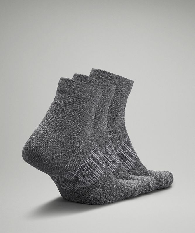 Lululemon Power Stride Ankle Sock 3 Pack Strumpor Accessories Grå Grå Grå | CGVB-14567