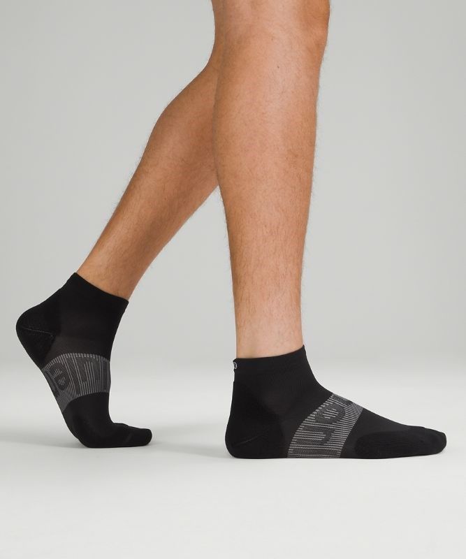 Lululemon Power Stride Ankle Sock 3 Pack Strumpor Accessories Svarta | WXBH-19548