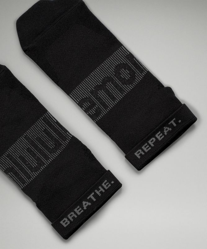Lululemon Power Stride Ankle Sock 3 Pack Strumpor Accessories Svarta | WXBH-19548