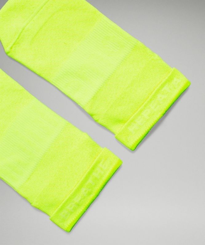 Lululemon Power Stride Ankle Sock 3 Pack Strumpor Accessories Gula Gröna Orange | ZNWY-51349