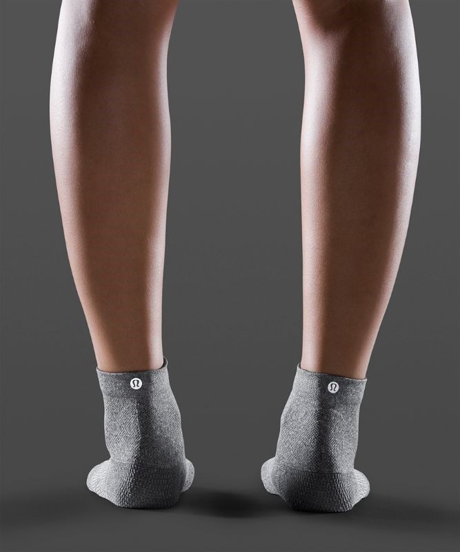 Lululemon Power Stride Ankle Sock Anti-Stink Strumpor Accessories Mörkgrå | RUIX-42967