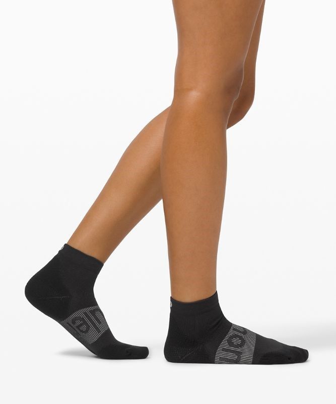 Lululemon Power Stride Ankle Sock Anti-Stink Strumpor Accessories Svarta | KWAR-12634