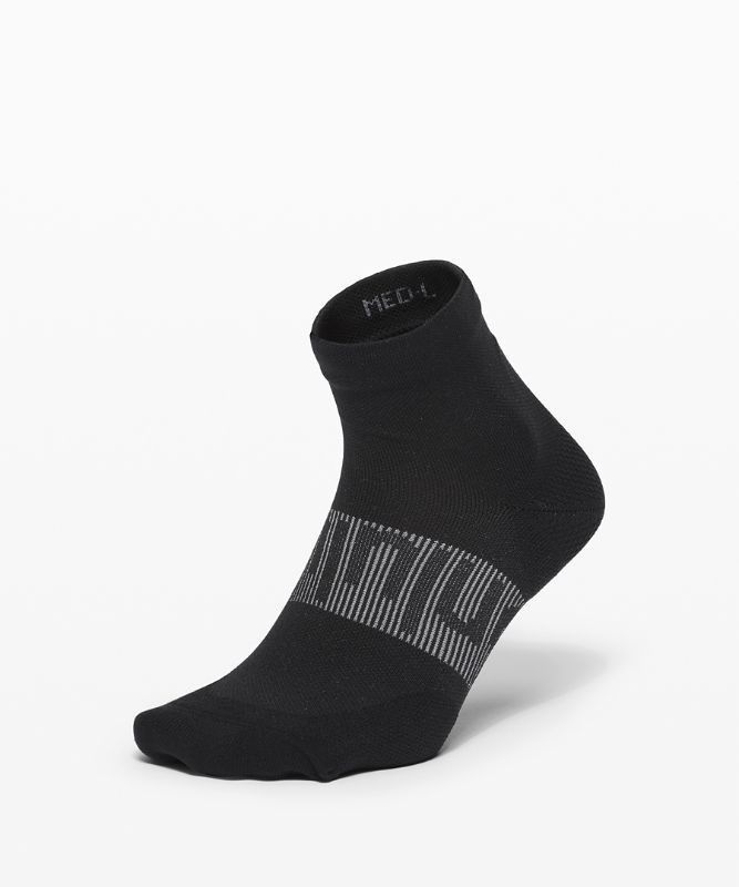 Lululemon Power Stride Ankle Sock Anti-Stink Strumpor Accessories Svarta | KWAR-12634