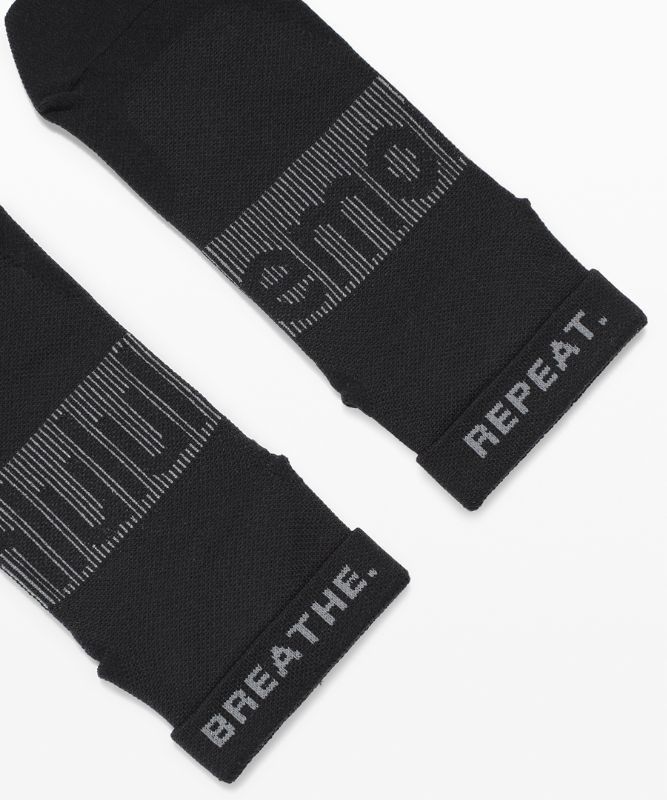 Lululemon Power Stride Ankle Sock Anti-Stink Strumpor Accessories Svarta | YLVD-58092