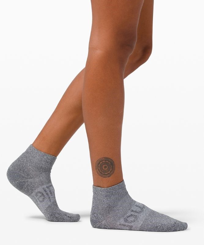 Lululemon Power Stride Ankle Sock Strumpor Accessories Mörkgrå | HLBI-45739