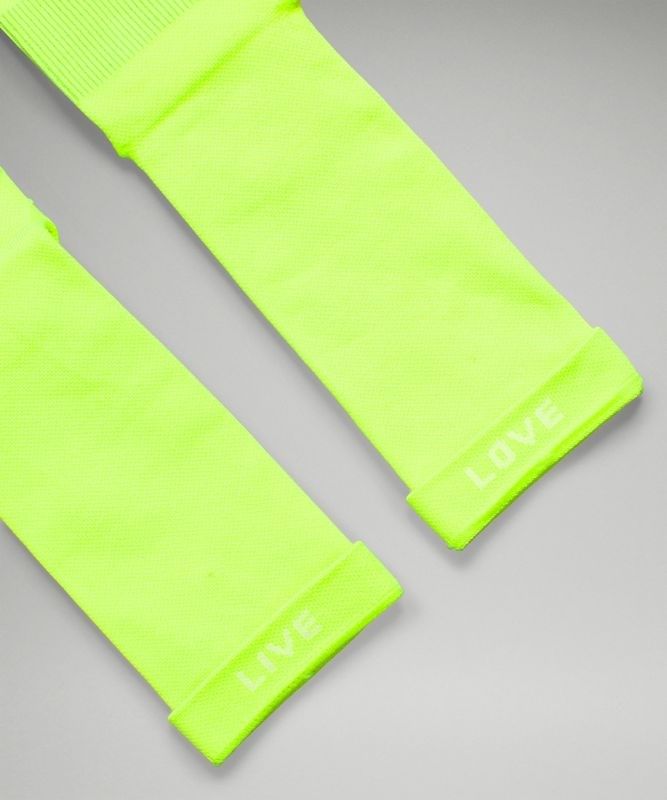Lululemon Power Stride Crew Sock 2P Strumpor Accessories Gula Vita | HWUT-97856