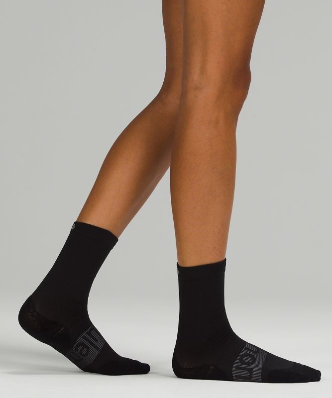 Lululemon Power Stride Crew Sock 2 Pack Strumpor Accessories Svarta | HIRQ-47629