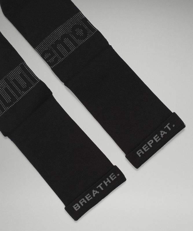 Lululemon Power Stride Crew Sock 2 Pack Strumpor Accessories Svarta | HIRQ-47629