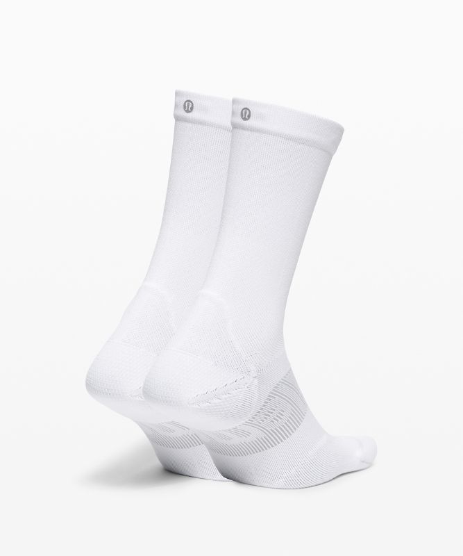 Lululemon Power Stride Crew Sock 2 Pack Strumpor Accessories Vita | ETKX-30128