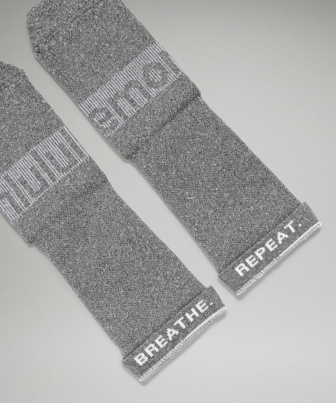 Lululemon Power Stride Crew Sock 2 Pack Strumpor Accessories Mörkgrå | UADK-82547