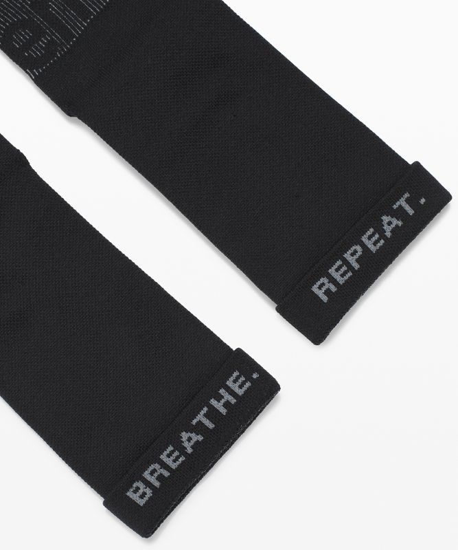 Lululemon Power Stride Crew Sock Anti-Stink Strumpor Accessories Svarta | IESA-02184