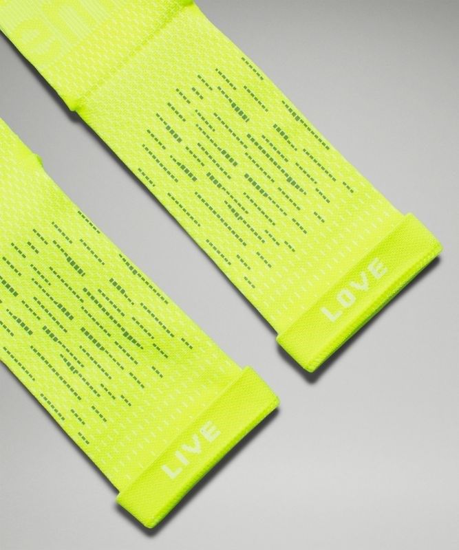 Lululemon Power Stride Crew Sock Ref Strumpor Accessories Gula | ESRW-54217