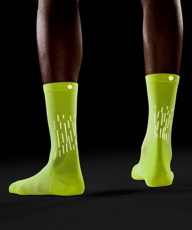 Lululemon Power Stride Crew Sock Ref Strumpor Accessories Gula | ESRW-54217