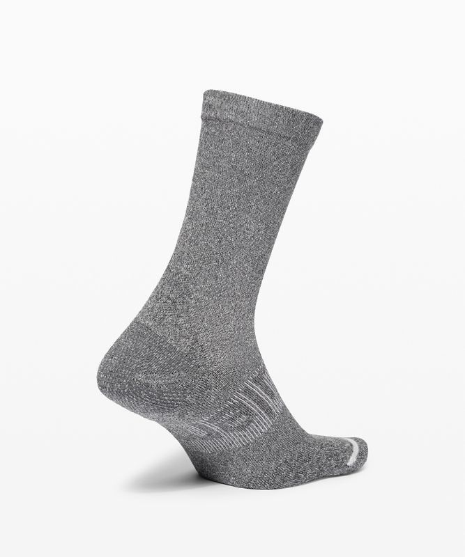 Lululemon Power Stride Crew Sock Strumpor Accessories Mörkgrå | RMNL-37428