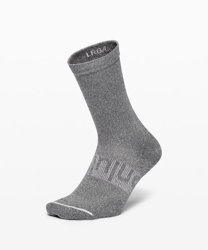 Lululemon Power Stride Crew Sock Strumpor Accessories Mörkgrå | RMNL-37428